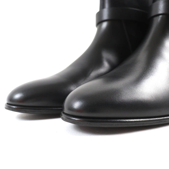 HERMES boots 162133Z Main: Leather black Neo Women 37 Used Authentic