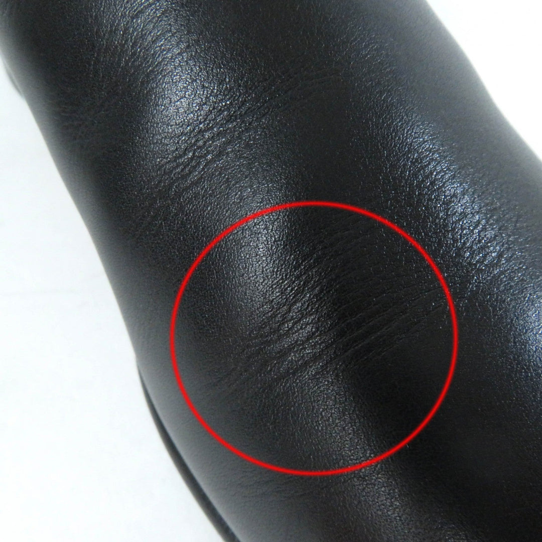 HERMES short boots 162133Z Main: Leather black Neo Women 37 Used Authentic