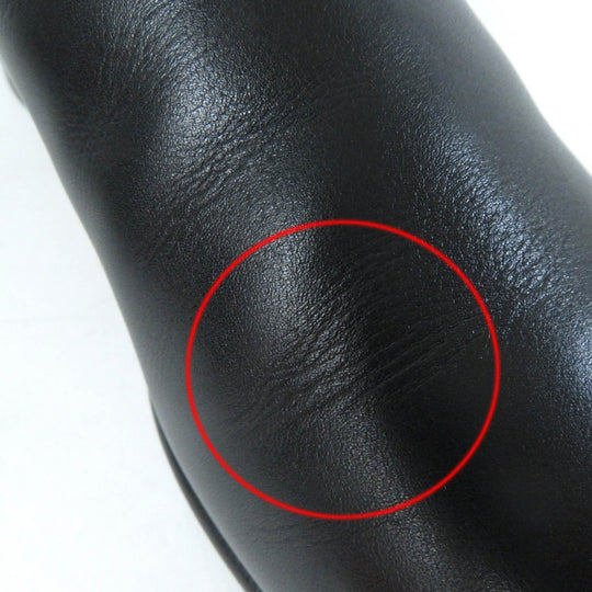 HERMES short boots 162133Z Main: Leather black Neo Women 37 Used Authentic