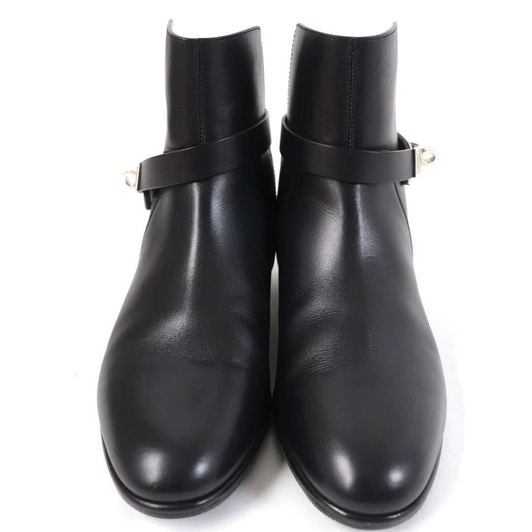 HERMES short boots 162133Z Main: Leather black Neo Women 37 Used Authentic