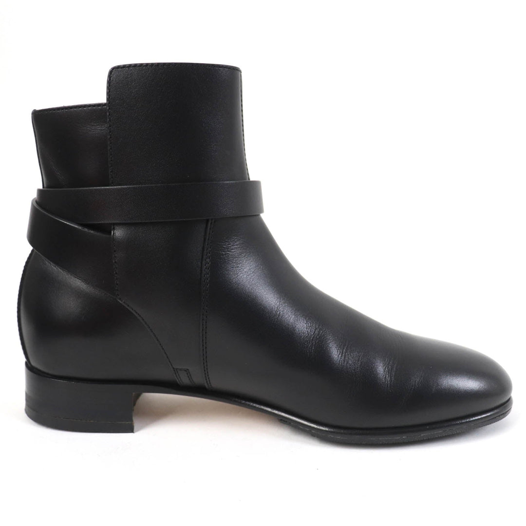 HERMES short boots 162133Z Main: Leather black Neo Women 37 Used Authentic