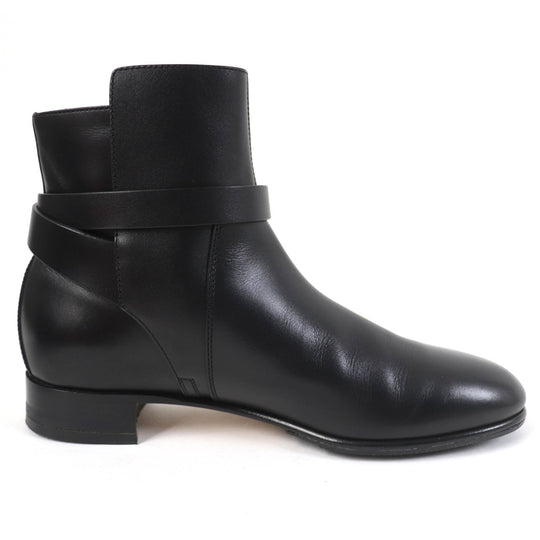 HERMES short boots 162133Z Main: Leather black Neo Women 37 Used Authentic