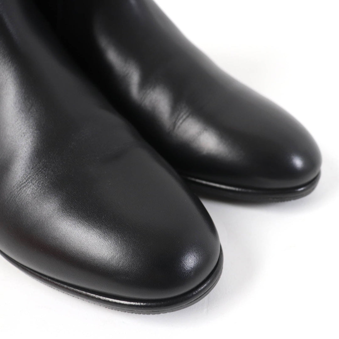 HERMES short boots 162133Z Main: Leather black Neo Women 37 Used Authentic