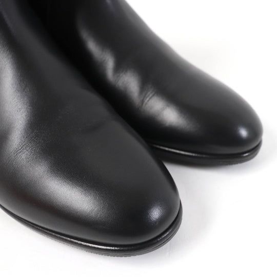 HERMES short boots 162133Z Main: Leather black Neo Women 37 Used Authentic