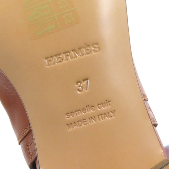 HERMES short boots 202255Z Main: Leather natural Neo Women 37 Used Authentic