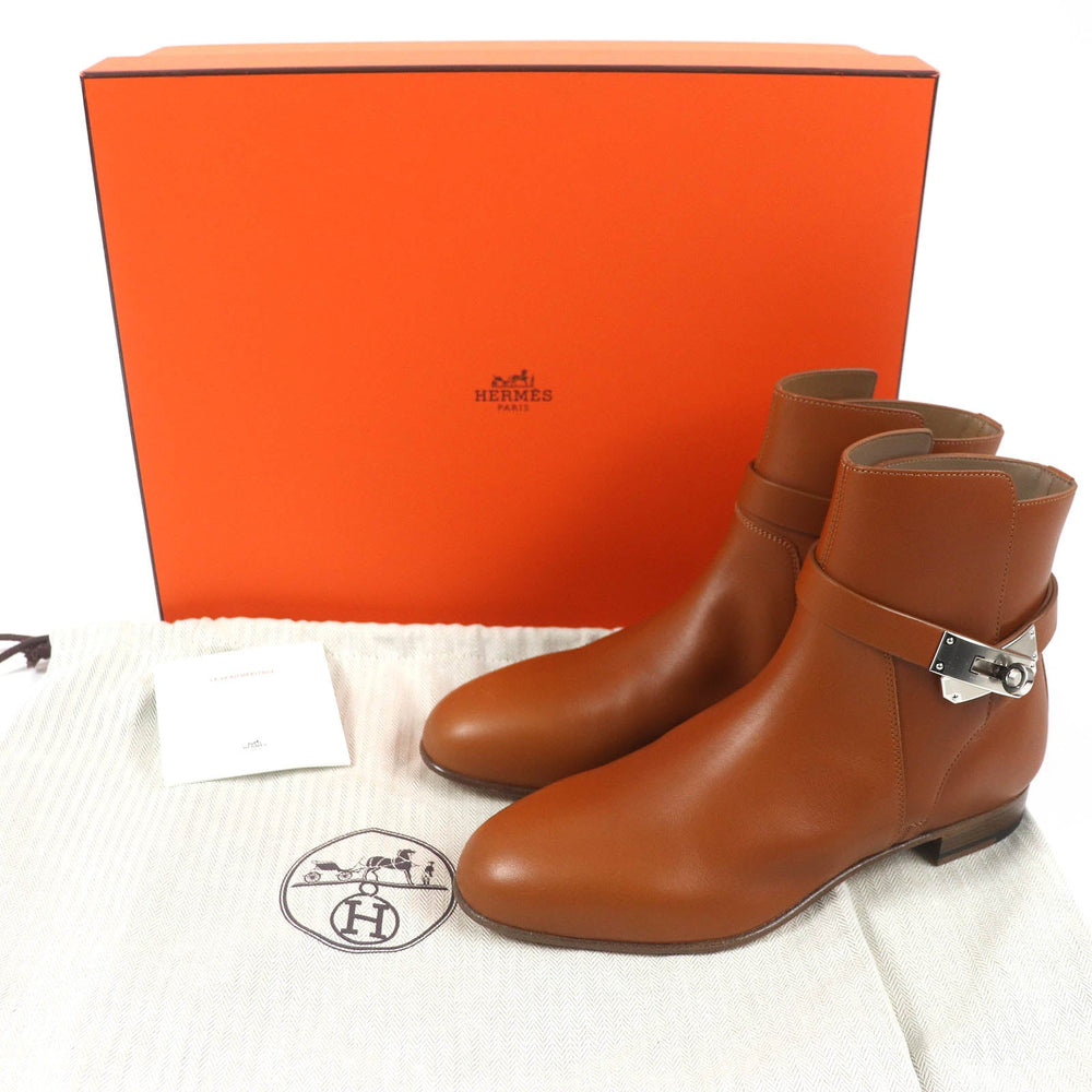 HERMES short boots 202255Z Main: Leather natural Neo Women 37 Used Authentic