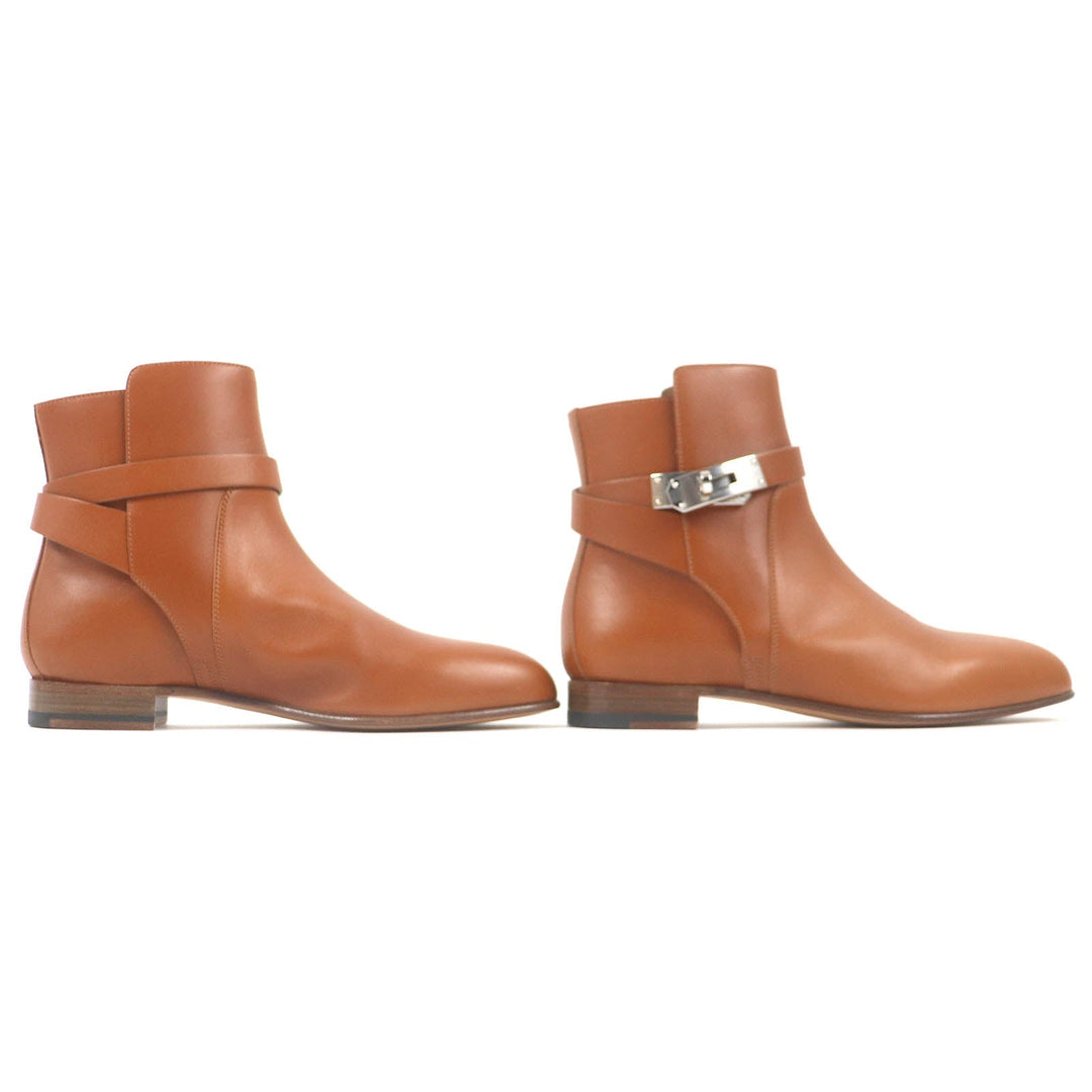 HERMES short boots 202255Z Main: Leather natural Neo Women 37 Used Authentic