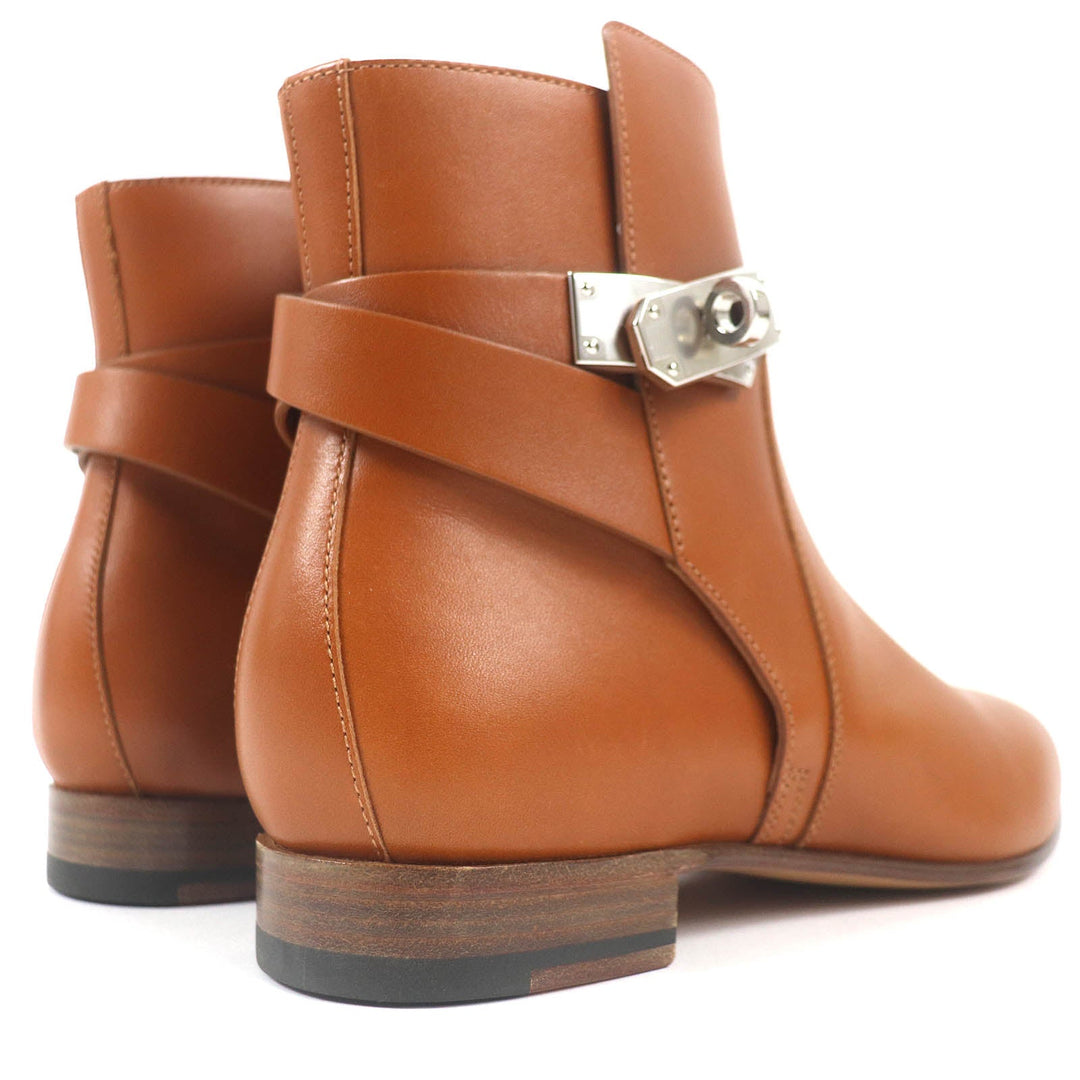 HERMES short boots 202255Z Main: Leather natural Neo Women 37 Used Authentic