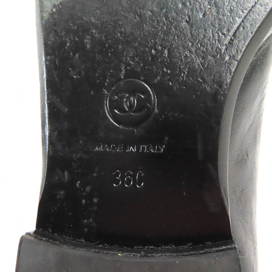 CHANEL loafers 23A G45008 Main: Leather black Women 36 Used Authentic
