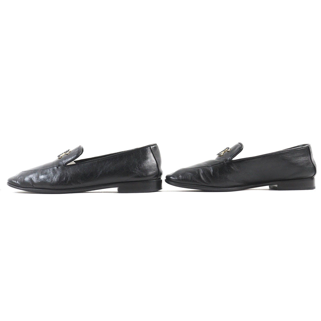 CHANEL loafers 23A G45008 Main: Leather black Women 36 Used Authentic