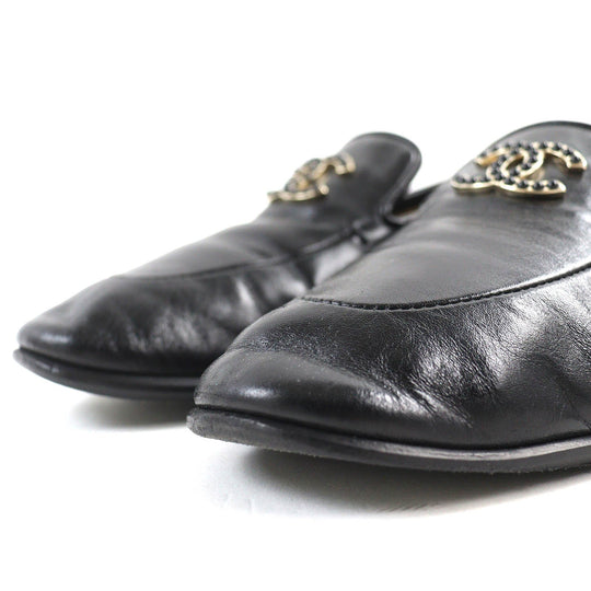 CHANEL loafers 23A G45008 Main: Leather black Women 36 Used Authentic