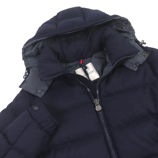 MONCLER Down jacket Outer: 100% wool, Lining: 100% nylon Navy MONTGENEVRE mens Zero Size Used Authentic