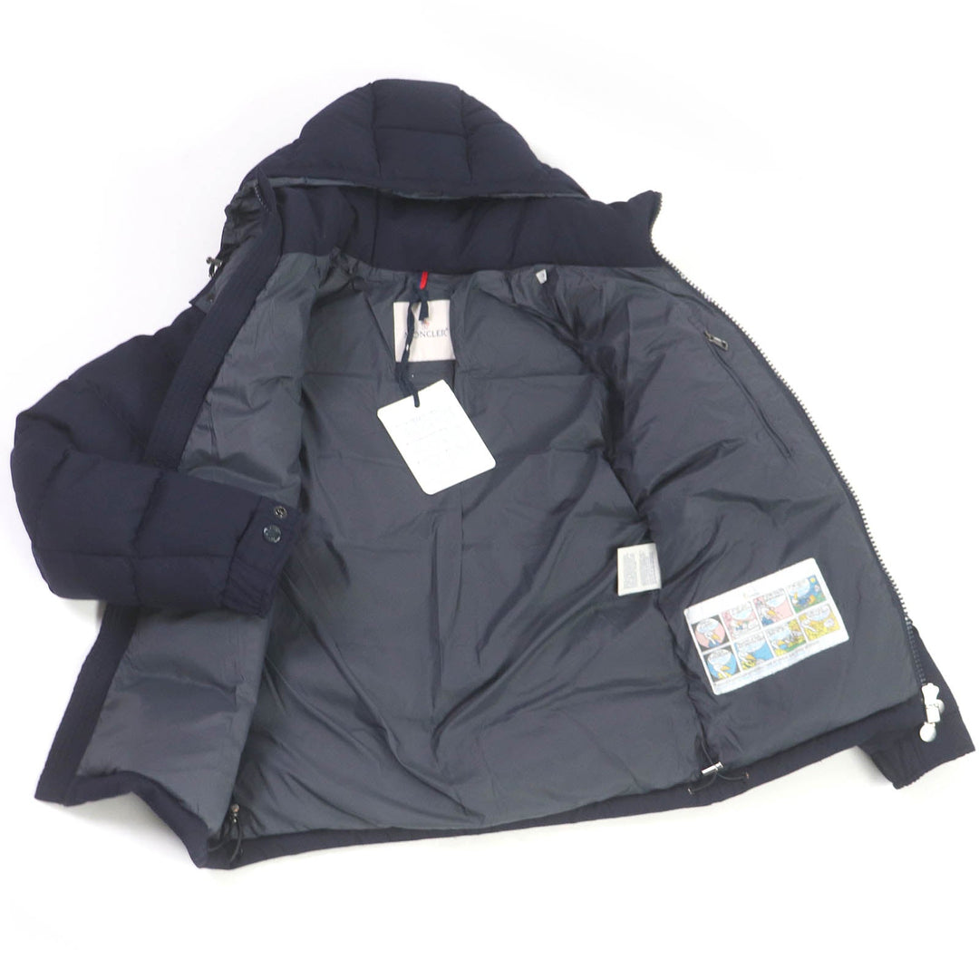 MONCLER Down jacket Outer: 100% wool, Lining: 100% nylon Navy MONTGENEVRE mens Zero Size Used Authentic