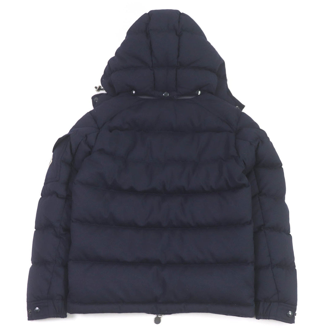 MONCLER Down jacket Outer: 100% wool, Lining: 100% nylon Navy MONTGENEVRE mens Zero Size Used Authentic