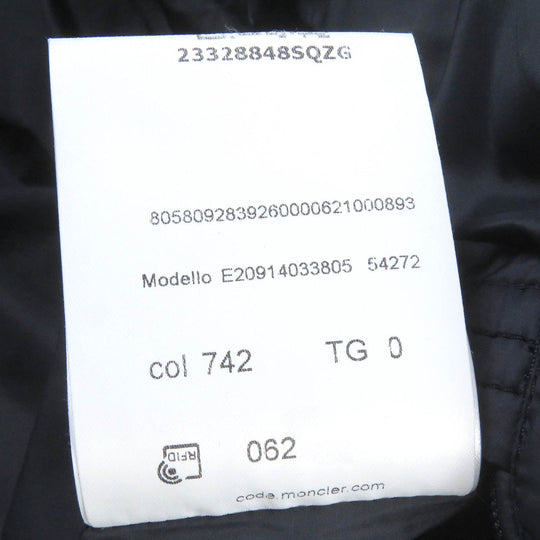 MONCLER Down jacket Outer: 100% wool, Lining: 100% nylon Navy MONTGENEVRE mens Zero Size Used Authentic