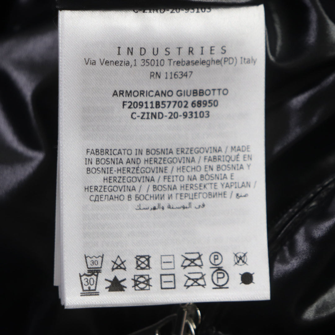 MONCLER Down jacket Outer: 100% nylon, Part: 100% wool, Lining: 100% nylon, Lining: 75% polyester, Lining: 25% wool black ARMORICANO mens Zero Size Used Authentic