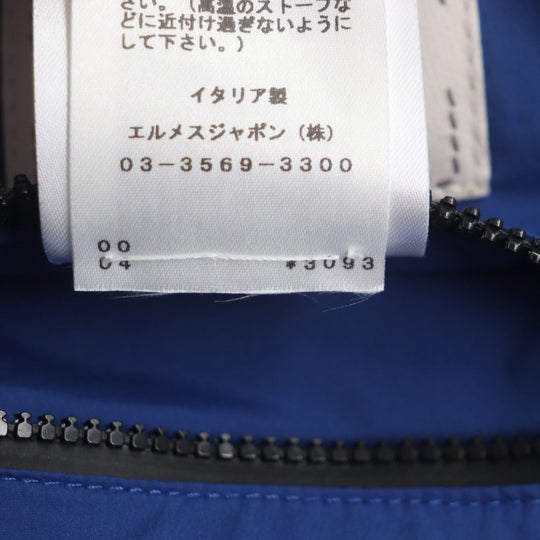 HERMES Down vest Main: 85% nylon, 15% polyurethane, part: 39% polyester, part: 32% nylon, part: 29% polyurethane Blue navy mens S Used Authentic
