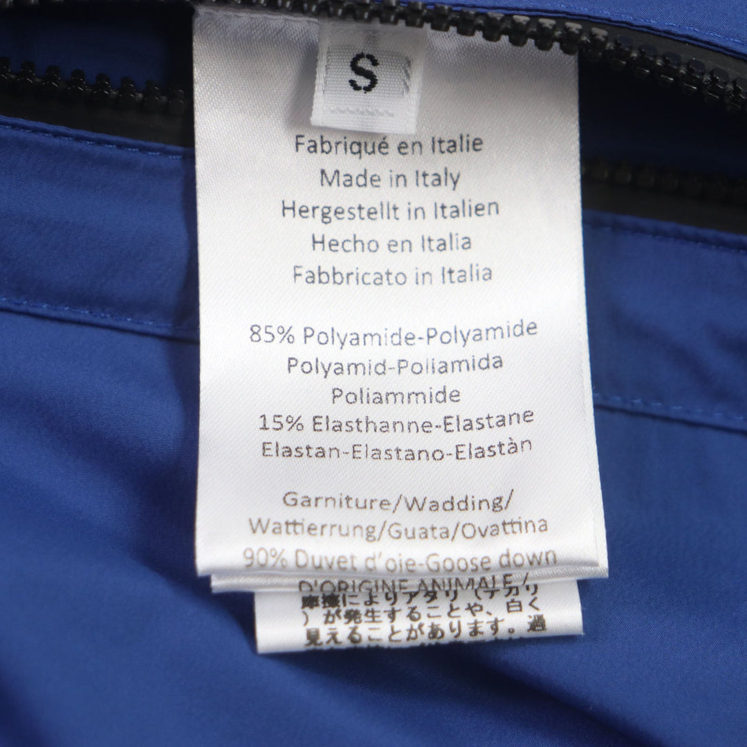 HERMES Down vest Main: 85% nylon, 15% polyurethane, part: 39% polyester, part: 32% nylon, part: 29% polyurethane Blue navy mens S Used Authentic