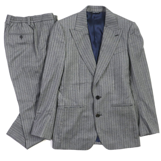 DOLCE&GABBANA setup G2PQ4T GW13ET Outer: 98% wool, Outer: 2% polyurethane, Lining: 100% silk gray SICILIA mens 44 Used Authentic