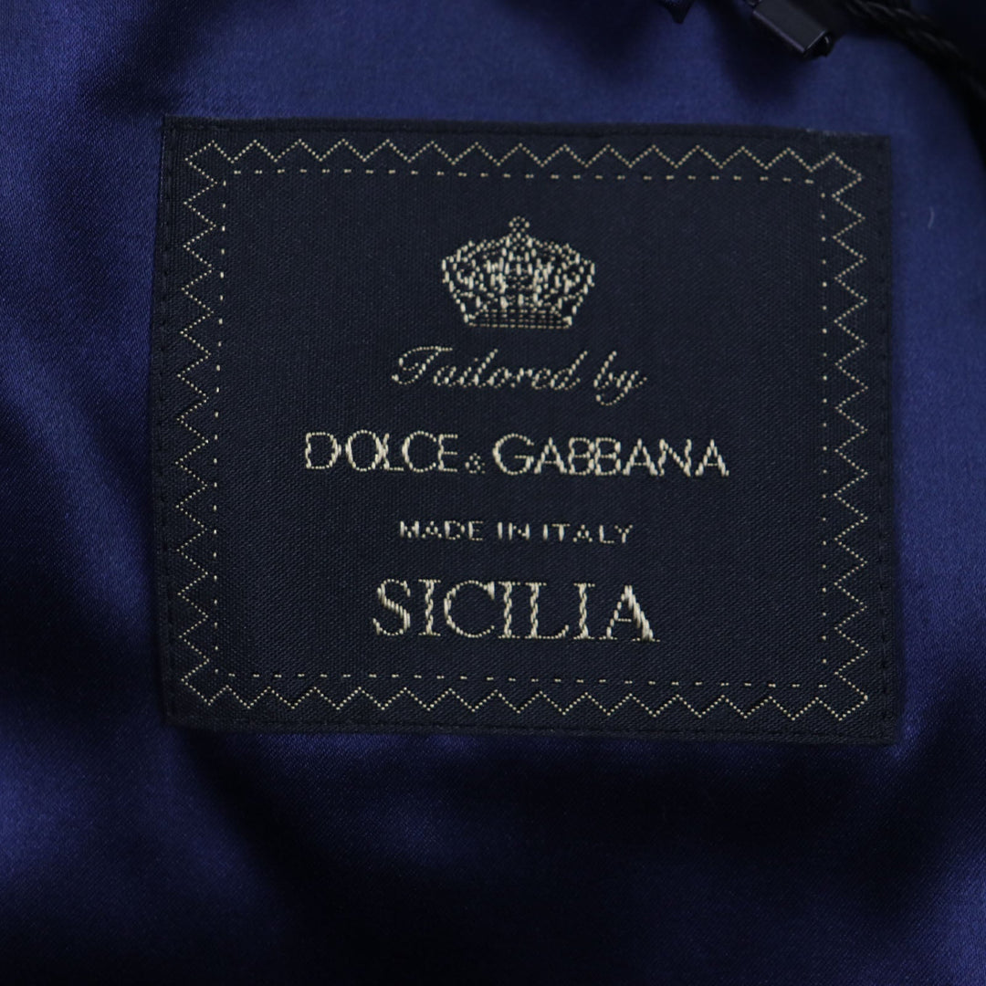 DOLCE&GABBANA setup G2PQ4T GW13ET Outer: 98% wool, Outer: 2% polyurethane, Lining: 100% silk gray SICILIA mens 44 Used Authentic