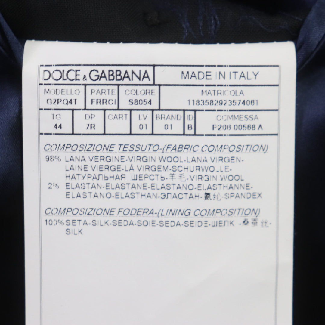 DOLCE&GABBANA setup G2PQ4T GW13ET Outer: 98% wool, Outer: 2% polyurethane, Lining: 100% silk gray SICILIA mens 44 Used Authentic