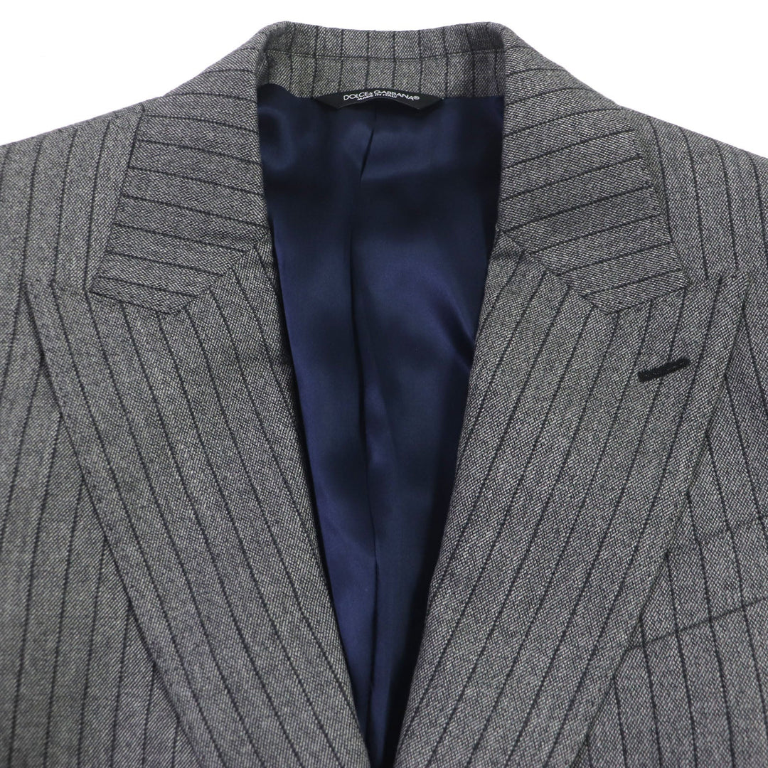 DOLCE&GABBANA setup G2PQ4T GW13ET Outer: 98% wool, Outer: 2% polyurethane, Lining: 100% silk gray SICILIA mens 44 Used Authentic