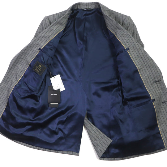 DOLCE&GABBANA setup G2PQ4T GW13ET Outer: 98% wool, Outer: 2% polyurethane, Lining: 100% silk gray SICILIA mens 44 Used Authentic