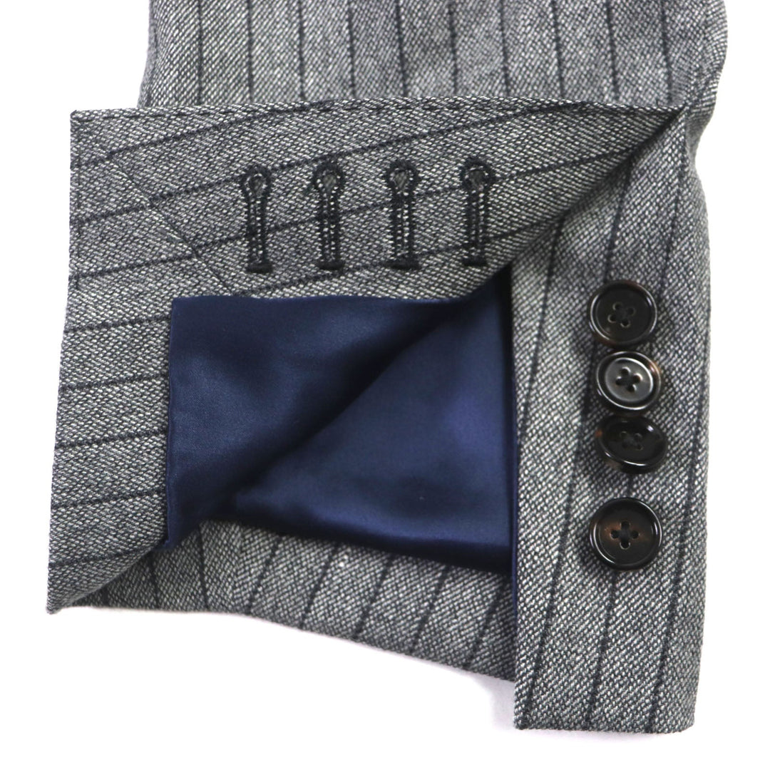 DOLCE&GABBANA setup G2PQ4T GW13ET Outer: 98% wool, Outer: 2% polyurethane, Lining: 100% silk gray SICILIA mens 44 Used Authentic