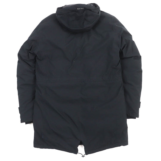 Herno Down jacket PI091UL Outer: 100% polyester, Lining: 100% polyamide (nylon), Part: 72% polyamide (nylon), Part: 28% elastane (polyurethane), Part: 85% nylon black Laminar mens 46 Used Authentic