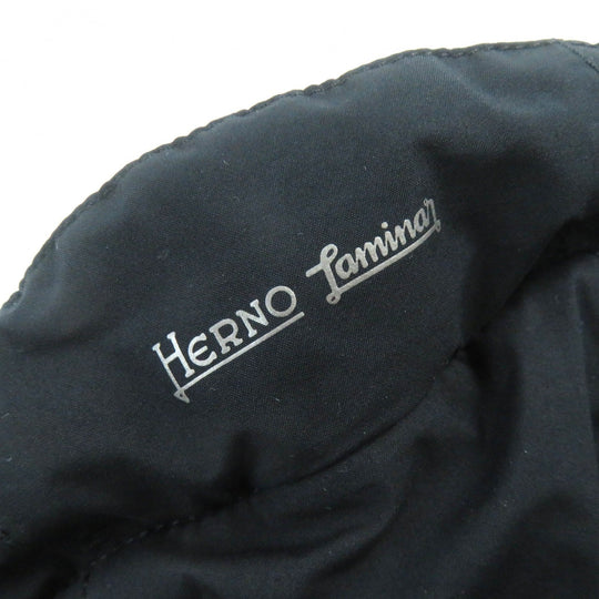 Herno Down jacket PI091UL Outer: 100% polyester, Lining: 100% polyamide (nylon), Part: 72% polyamide (nylon), Part: 28% elastane (polyurethane), Part: 85% nylon black Laminar mens 46 Used Authentic