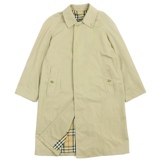 BURBERRY Stainless collar coat Outer: 51% cotton, Outer: 49% polyester, Lining: 50% cotton, Lining: 50% polyester beige mens 46 Used Authentic
