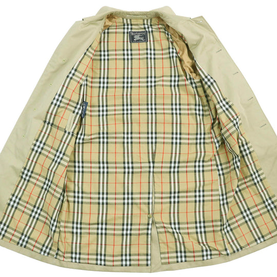BURBERRY Stainless collar coat Outer: 51% cotton, Outer: 49% polyester, Lining: 50% cotton, Lining: 50% polyester beige mens 46 Used Authentic