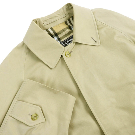 BURBERRY Stainless collar coat Outer: 51% cotton, Outer: 49% polyester, Lining: 50% cotton, Lining: 50% polyester beige mens 46 Used Authentic