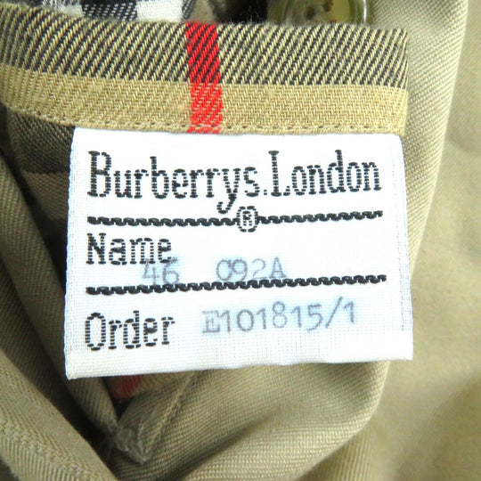 BURBERRY Stainless collar coat Outer: 51% cotton, Outer: 49% polyester, Lining: 50% cotton, Lining: 50% polyester beige mens 46 Used Authentic