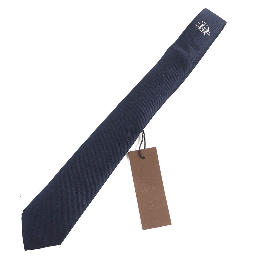 Dior HOMME tie Main: 100% silk, Lining: 100% silk, Part: 73% wool, Part: 27% viscose Navy mens Used Authentic