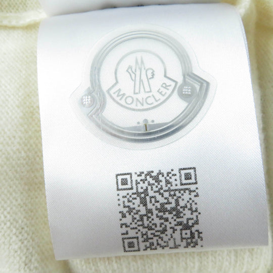 MONCLER knit Main: 100% wool Ivory Women XS Used Authentic