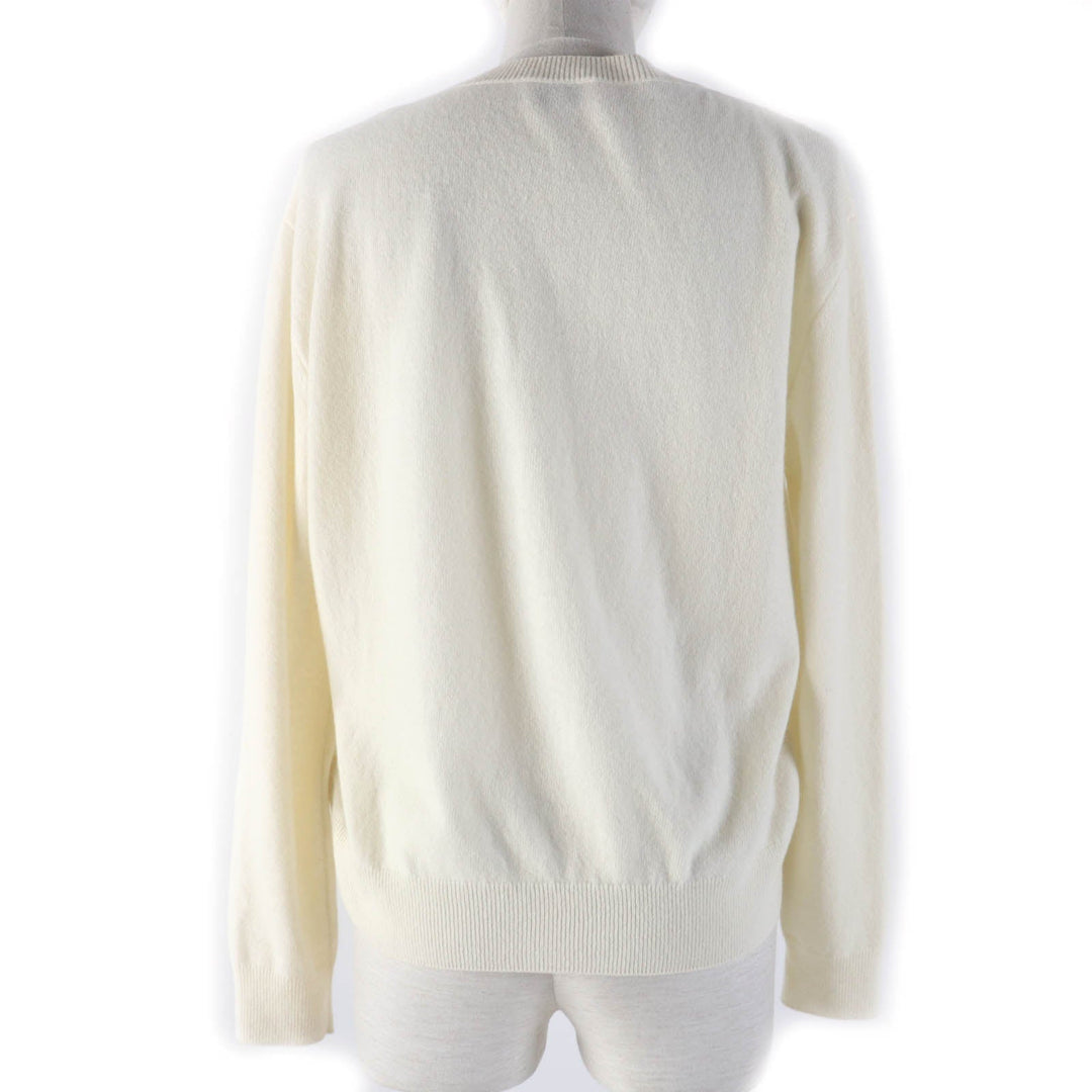 MONCLER knit Main: 100% wool Ivory Women XS Used Authentic