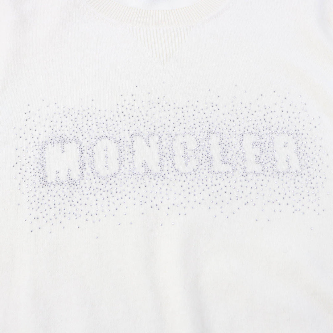 MONCLER knit Main: 100% wool Ivory Women XS Used Authentic