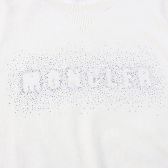 MONCLER knit Main: 100% wool Ivory Women XS Used Authentic