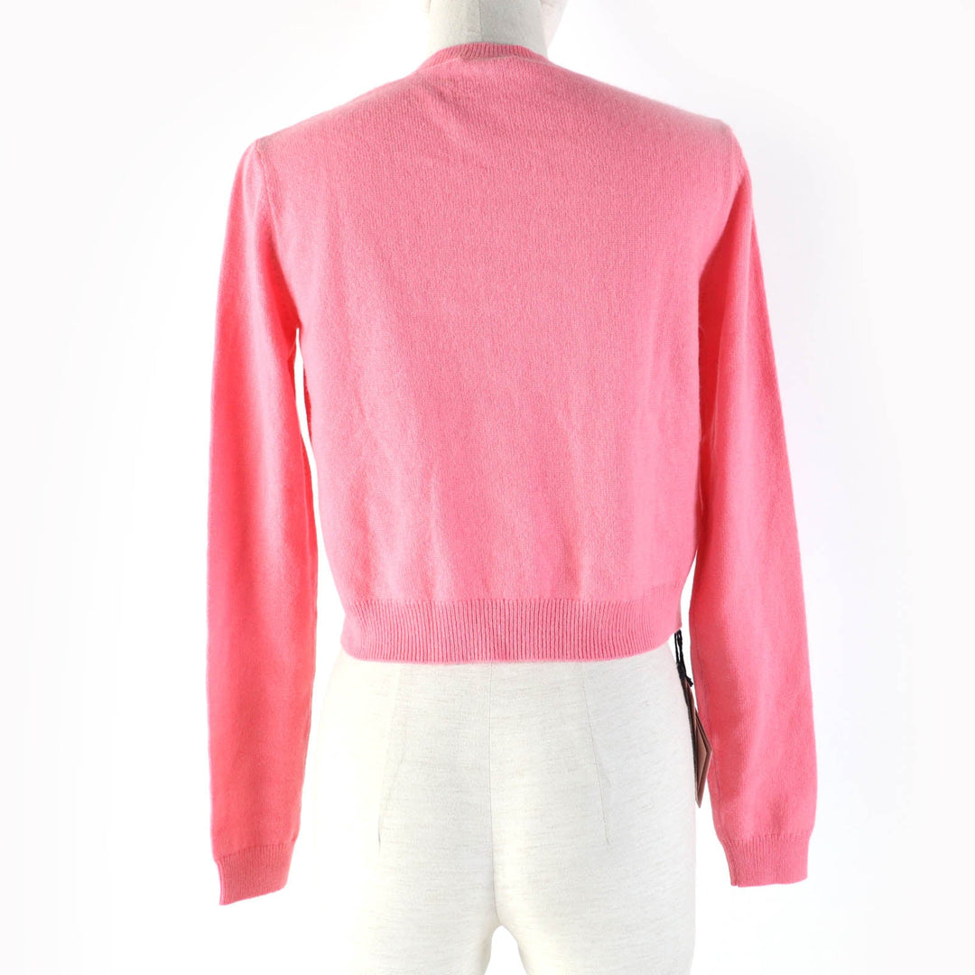 MIUMIU cardigan MMC027 Main: 100% cashmere, some: glass, some: metal pink Women 36 Used Authentic