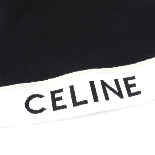 CELINE tops 2A68L372N Main: 77% cotton, 21% nylon, 2% polyurethane black Women XS Used Authentic