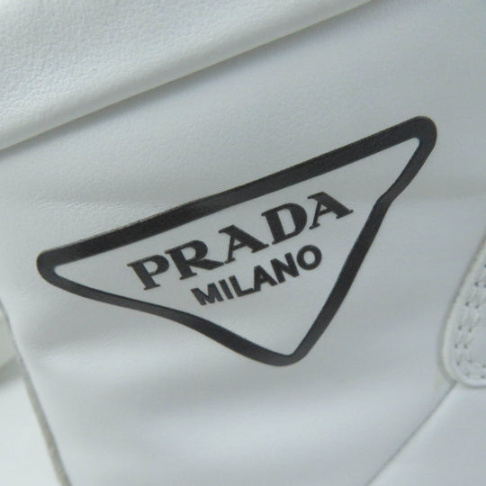 PRADA High cut sneakers 1T638M Main: Leather white Women 37 1/2 Used Authentic