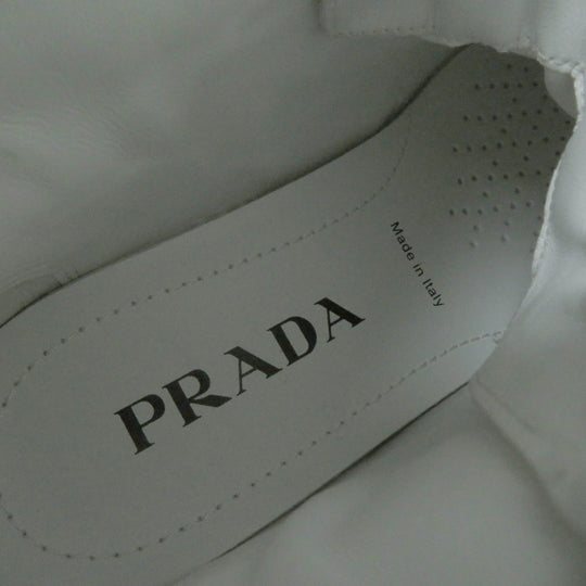 PRADA High cut sneakers 1T638M Main: Leather white Women 37 1/2 Used Authentic