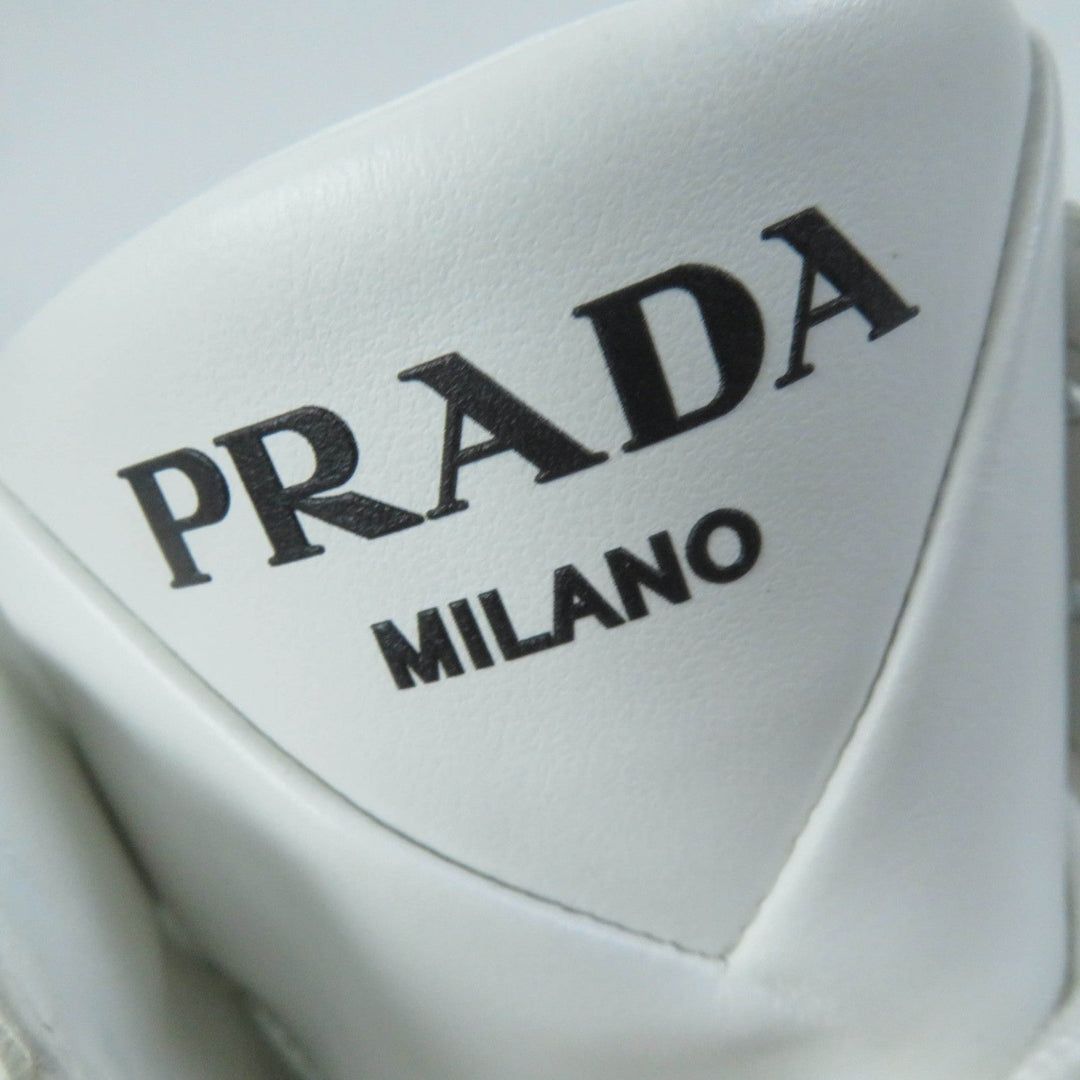 PRADA High cut sneakers 1T638M Main: Leather white Women 37 1/2 Used Authentic