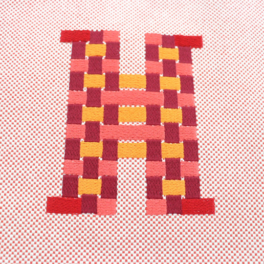 HERMES Pouch H103608M Main: Cotton cognac H tissage Women Used Authentic