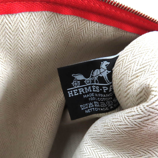 HERMES Pouch H103608M Main: Cotton cognac H tissage Women Used Authentic