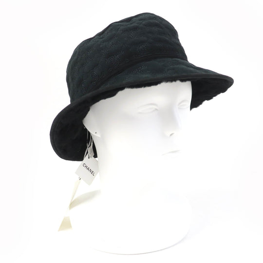 CHANEL hat AA9486B13861 Main: 100% lambskin black Women M Used Authentic
