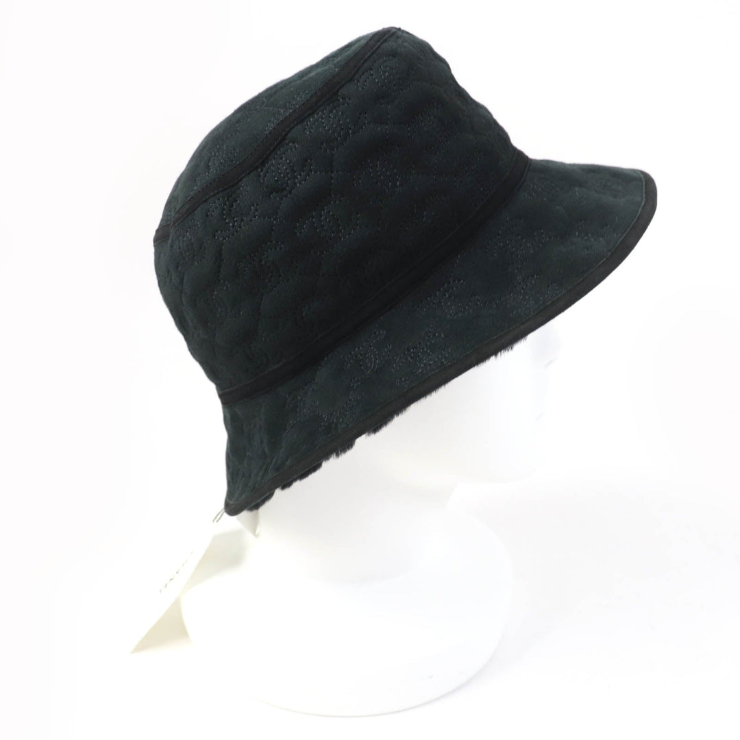 CHANEL hat AA9486B13861 Main: 100% lambskin black Women M Used Authentic