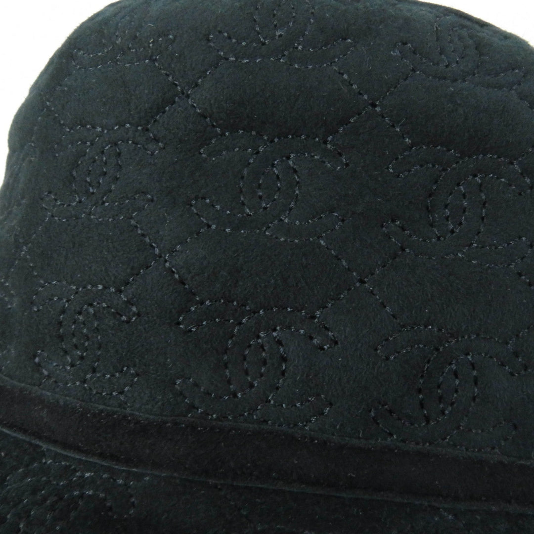 CHANEL hat AA9486B13861 Main: 100% lambskin black Women M Used Authentic