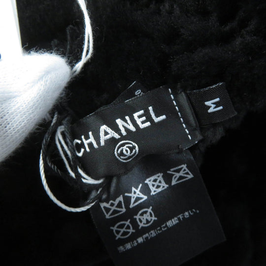 CHANEL hat AA9486B13861 Main: 100% lambskin black Women M Used Authentic